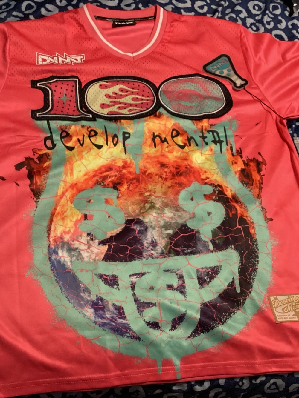 Men's Graphic Short Sleeve Tee - Coral Pink